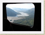 Alaska 432 * Looking up the Alsek River at the confluence with the Tatshenshini.  Petroglyph Island is visible in the lower left corner of the window. * Looking up the Alsek River at the confluence with the Tatshenshini.  Petroglyph Island is visible in the lower left corner of the window. * 2816 x 2112 * (989KB)